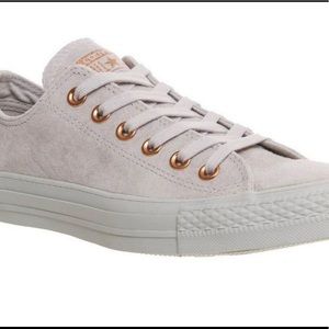Converse grey/rose suede shoes